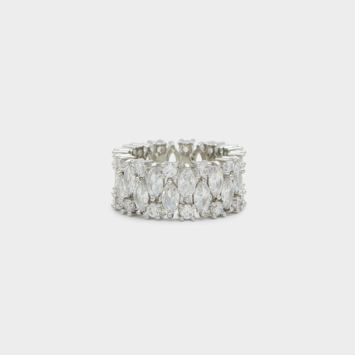 Silver/Clear Multi Nikka Silver/Clear Multi Women's Cubic Zirconia - Ring | Aldo