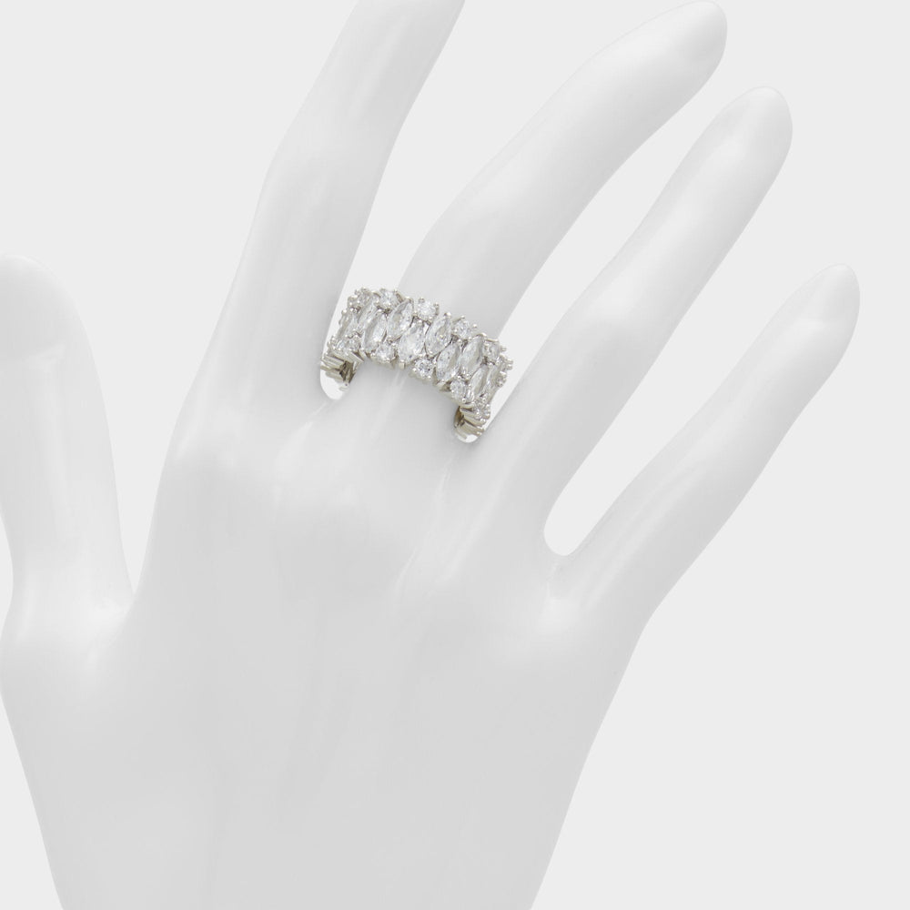 Silver/Clear Multi Nikka Silver/Clear Multi Women's Cubic Zirconia - Ring | Aldo