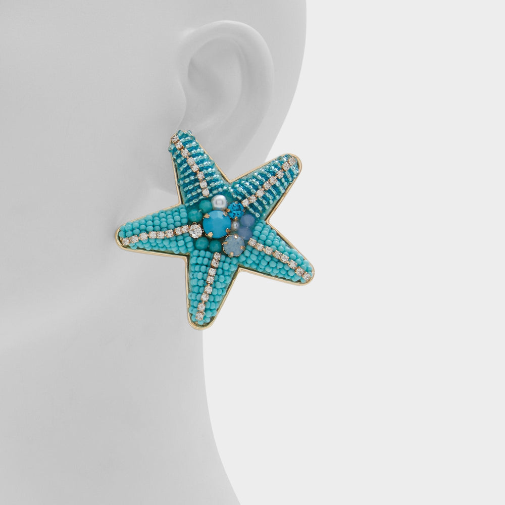 Turquoise Starfishh in Turquoise - Statement earrings | Aldo