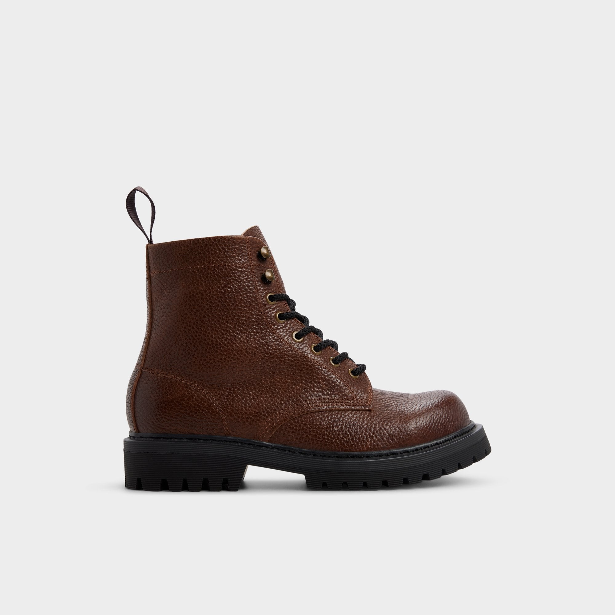 Dark brown Doublezero in Dark Brown - Combat boot, Lug sole | Aldo
