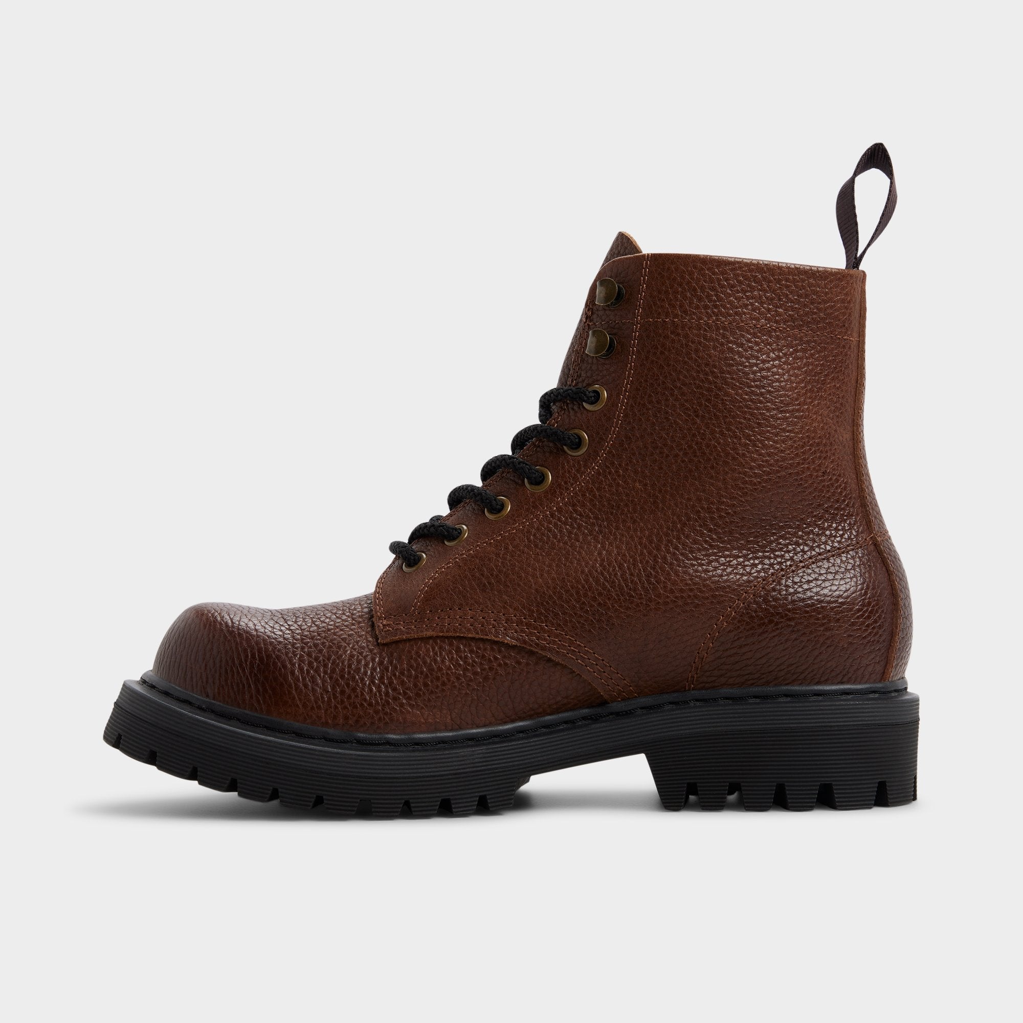 Dark brown Doublezero in Dark Brown - Combat boot, Lug sole | Aldo