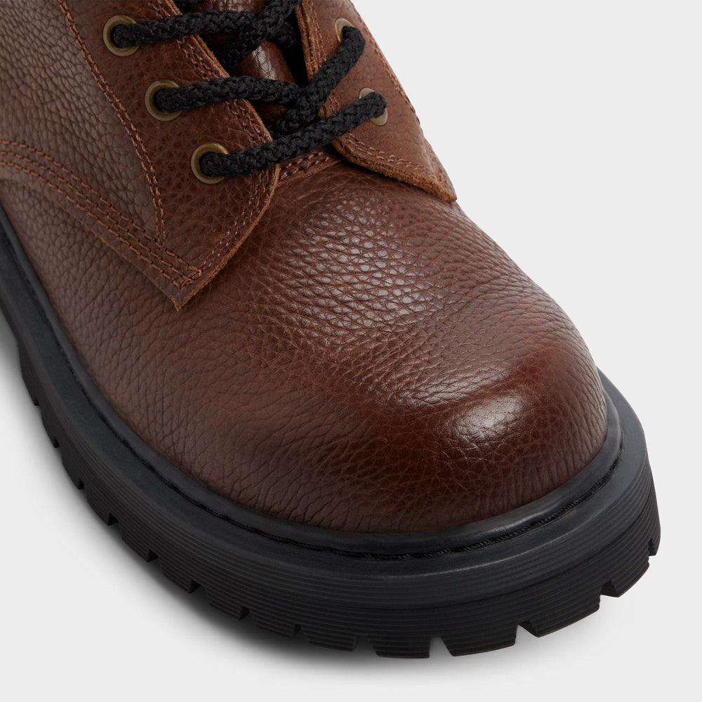Dark brown Doublezero in Dark Brown - Combat boot, Lug sole | Aldo