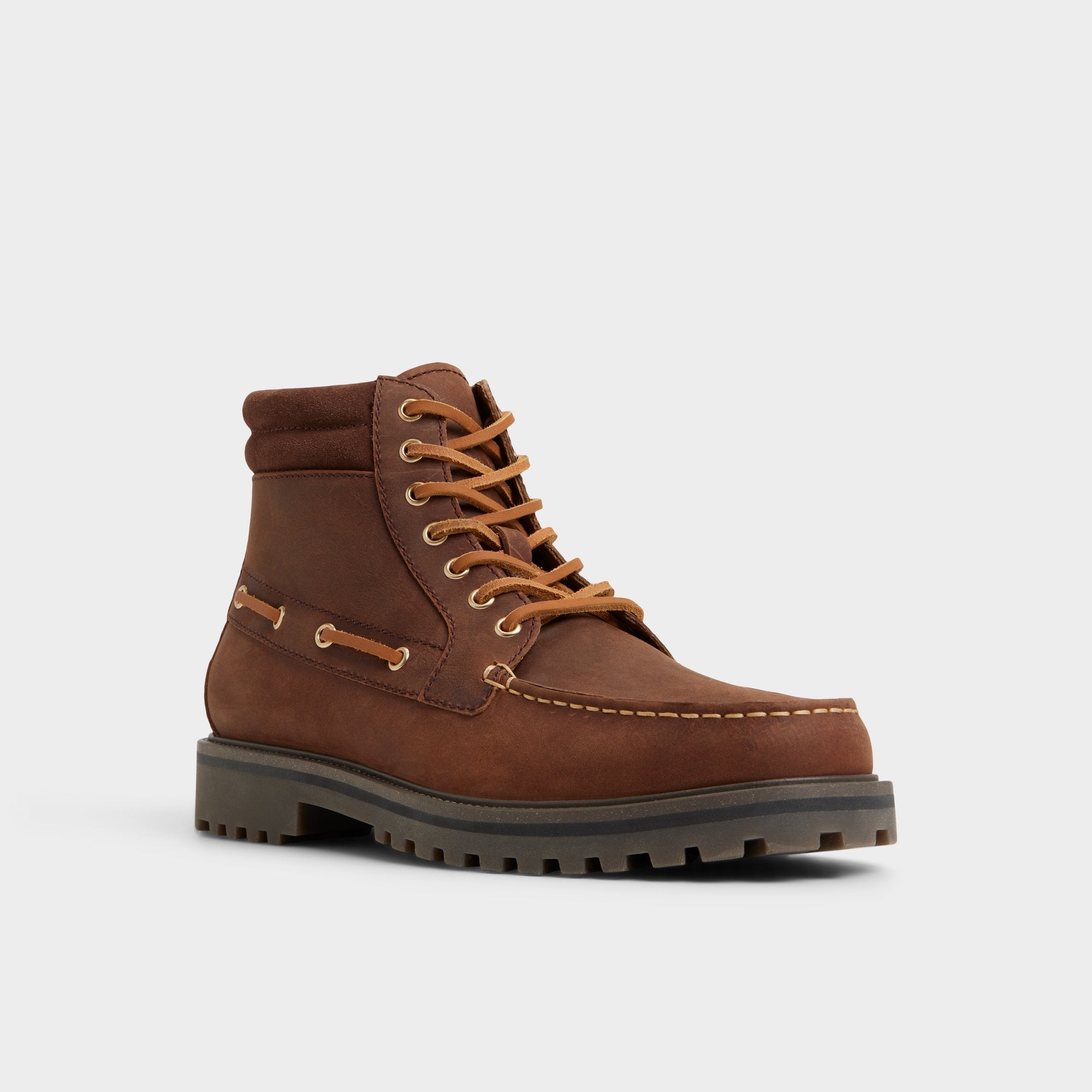 Medium brown Farrell in Medium Brown - Combat boot, Lug sole | Aldo