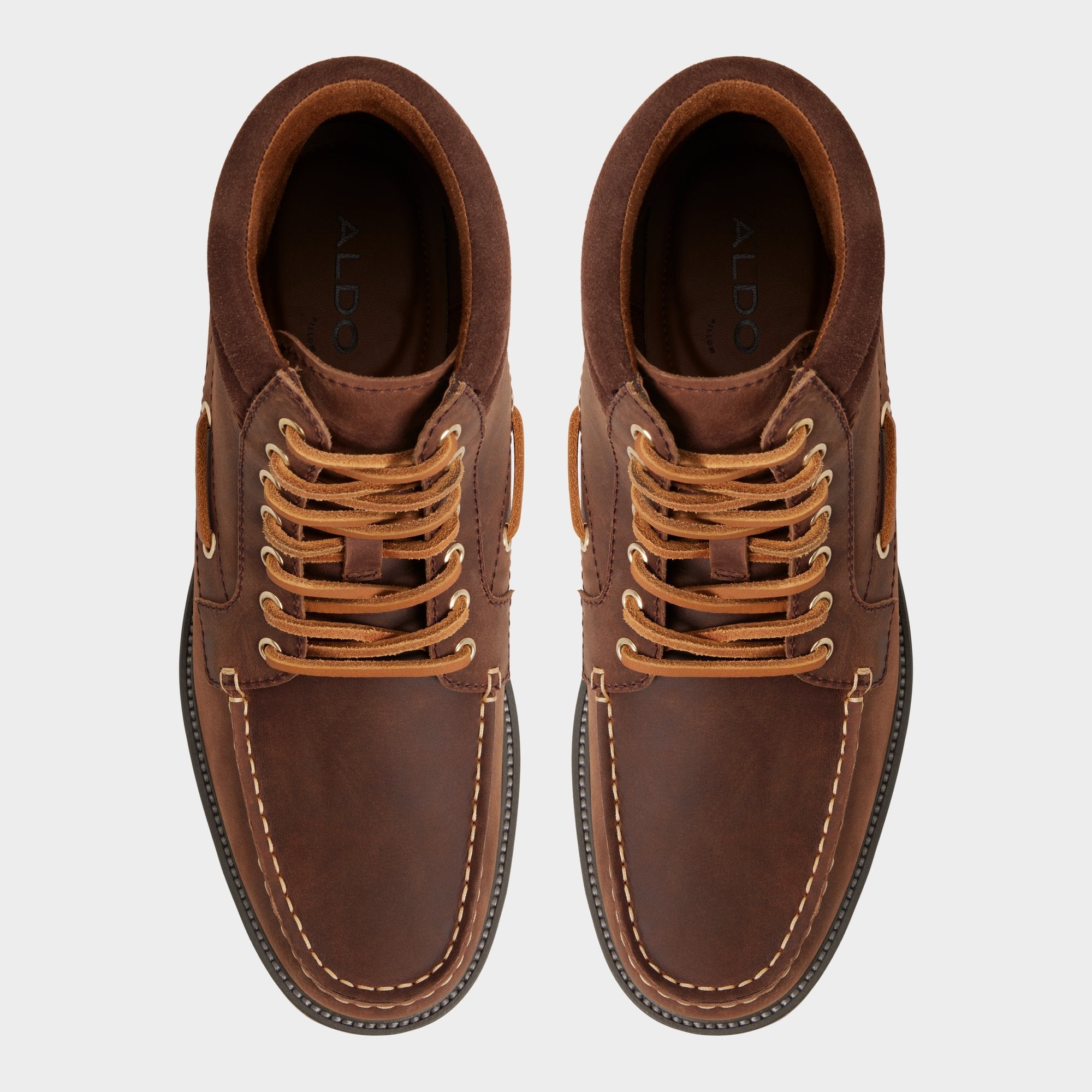 Medium brown Farrell in Medium Brown - Combat boot, Lug sole | Aldo