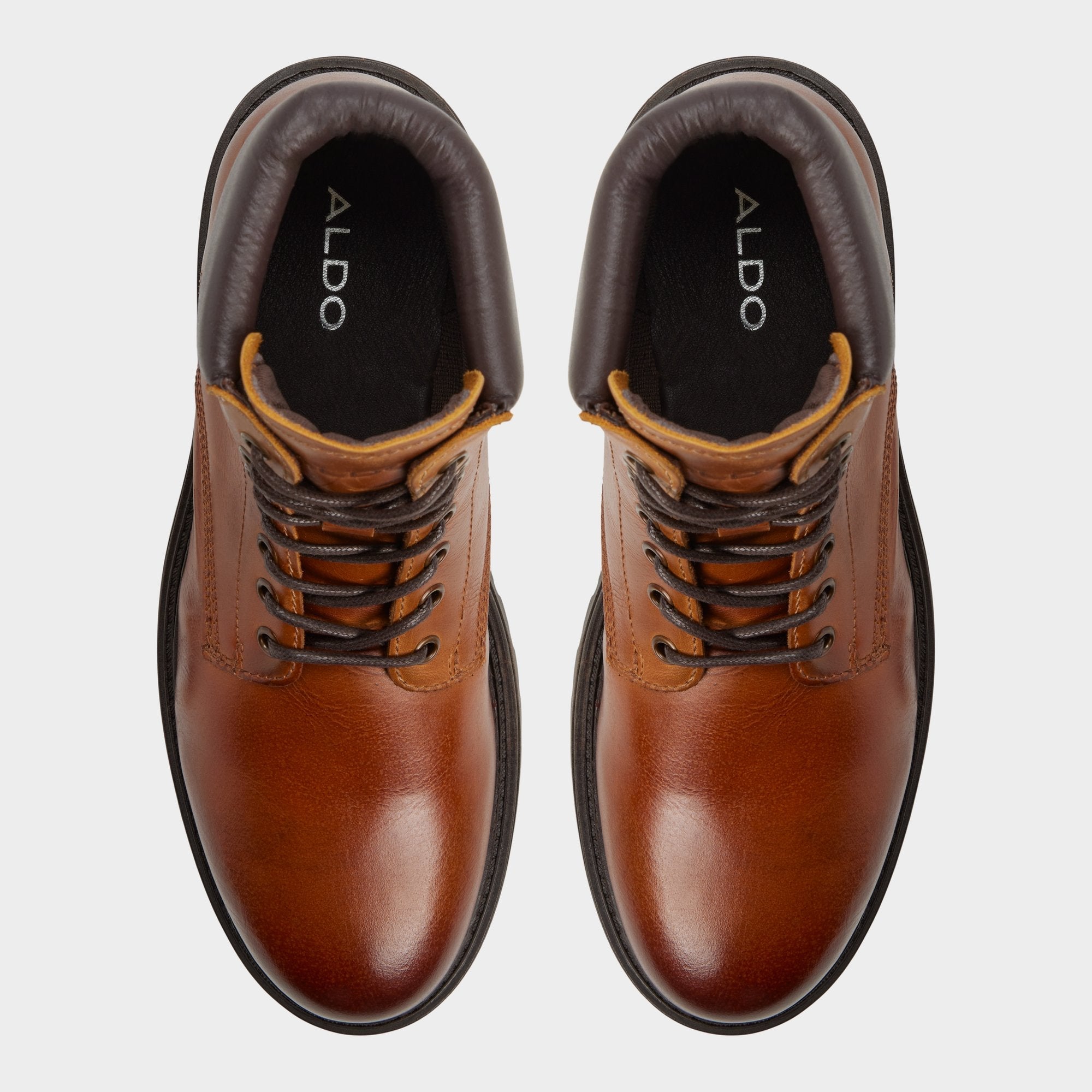 Cognac Draco in Cognac - Combat boot, Lug sole | Aldo