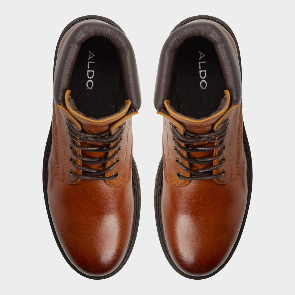 Cognac Draco in Cognac - Combat boot, Lug sole | Aldo