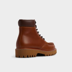 Cognac Grier in Cognac - Combat boot, Lug sole | Aldo