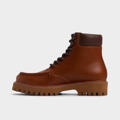 Cognac Grier in Cognac - Combat boot, Lug sole | Aldo