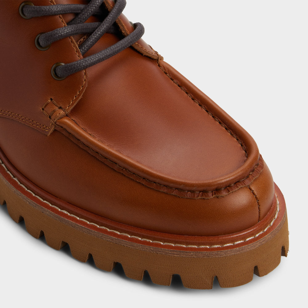 Cognac Grier in Cognac - Combat boot, Lug sole | Aldo