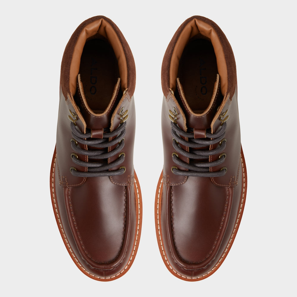 Medium brown Grier in Medium Brown - Combat boot, Lug sole | Aldo