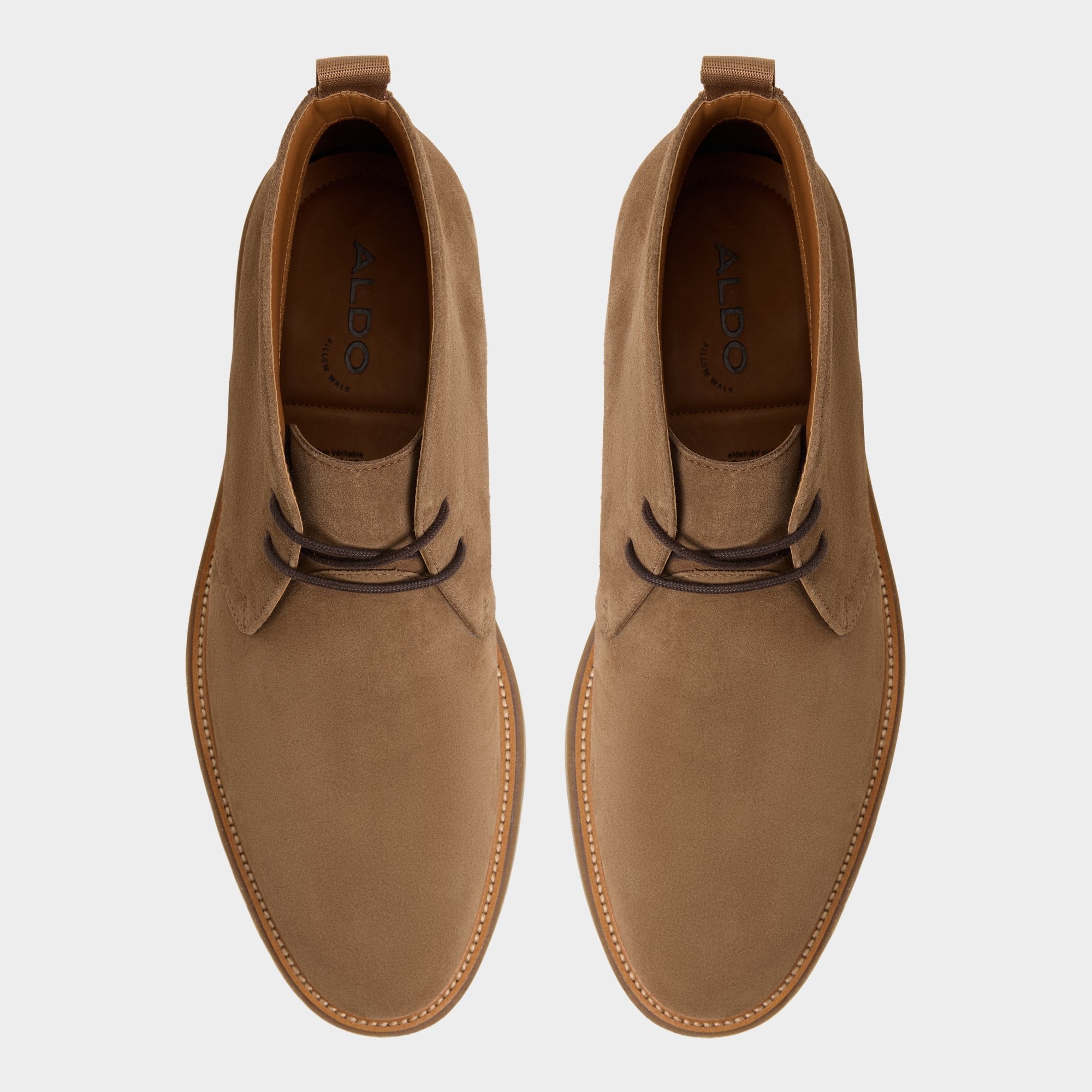Dark Brown Jefrey Dark Brown Leather Suede Men's Chukka boots - Chukka boot | Aldo