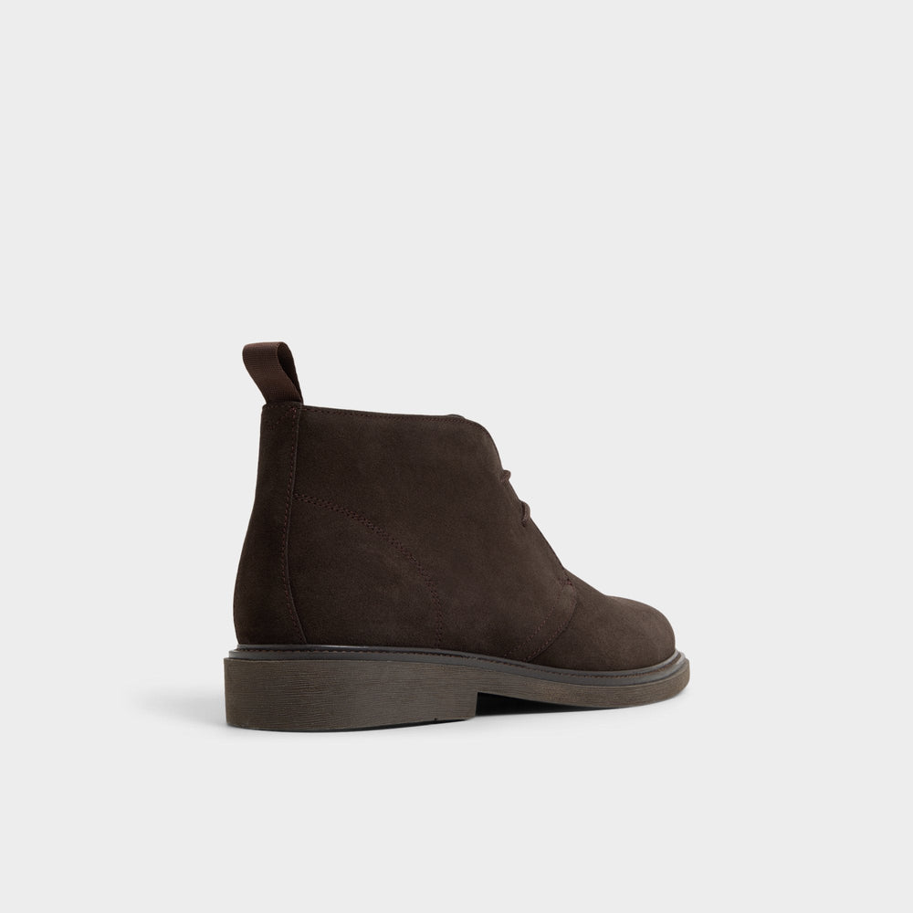Dark Brown Jefrey Dark Brown Leather Suede Men's Chukka boots - Chukka boot | Aldo