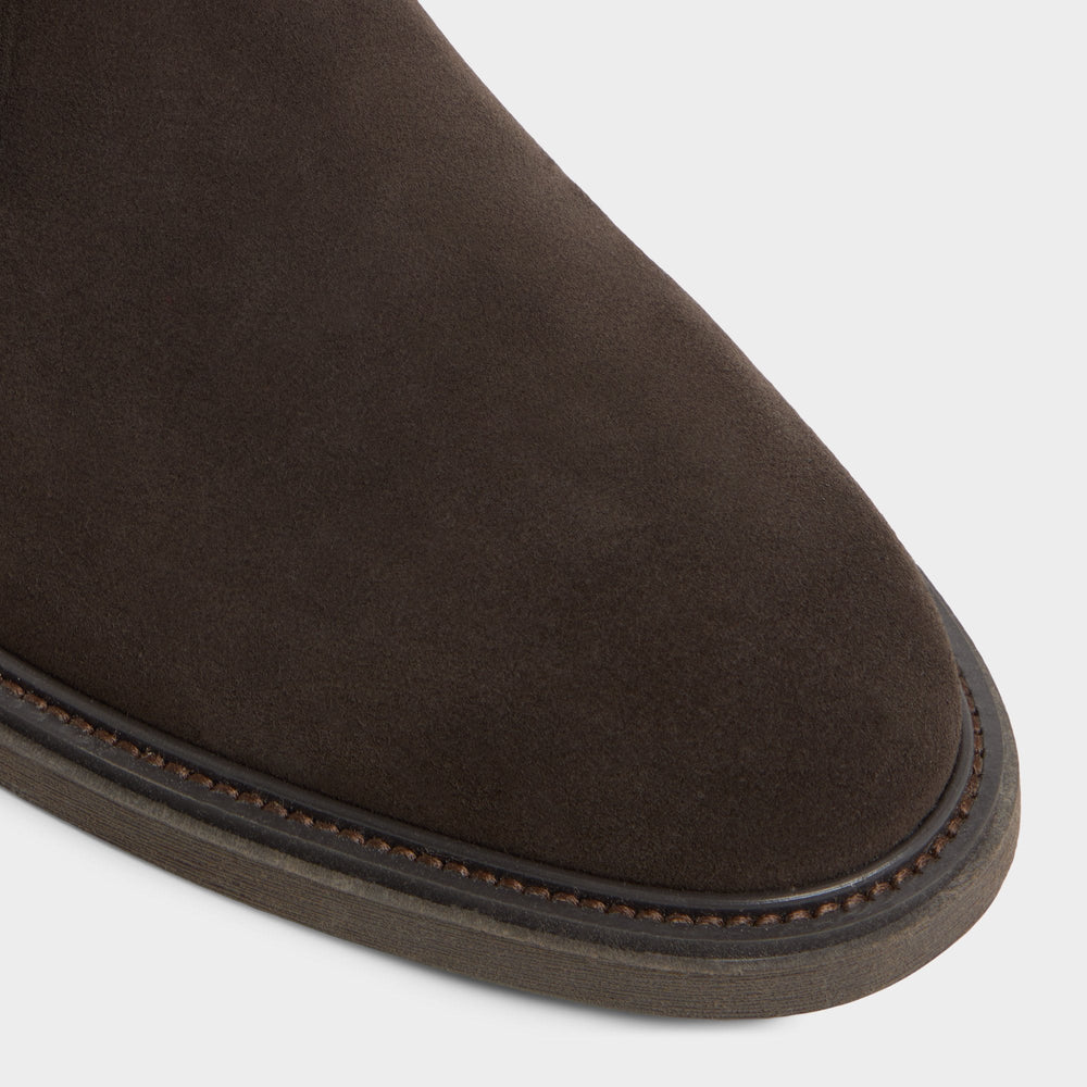 Dark Brown Jefrey Dark Brown Leather Suede Men's Chukka boots - Chukka boot | Aldo