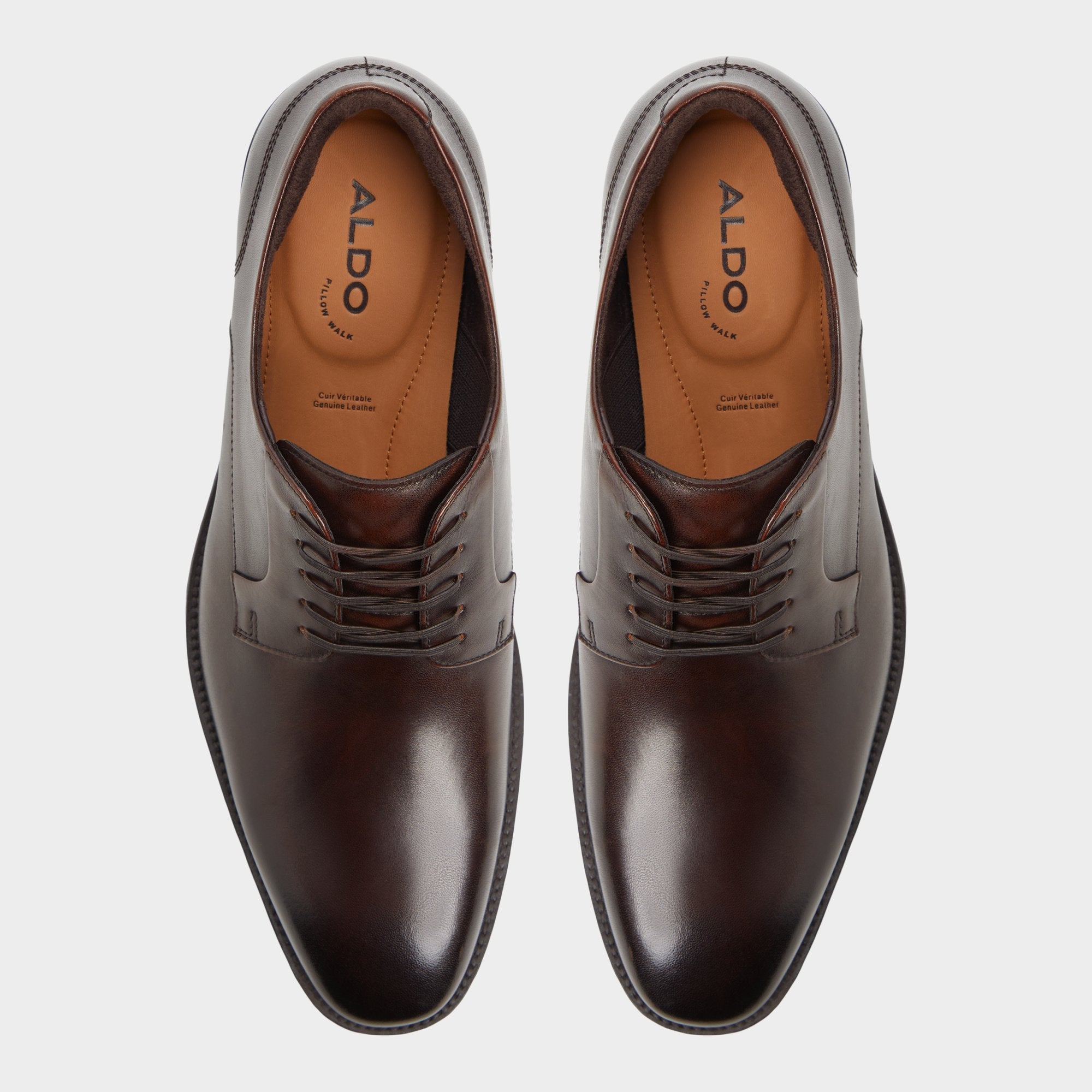 Medium brown Teodoro Medium Brown Men's Dress Shoes - Derby shoe | Aldo
