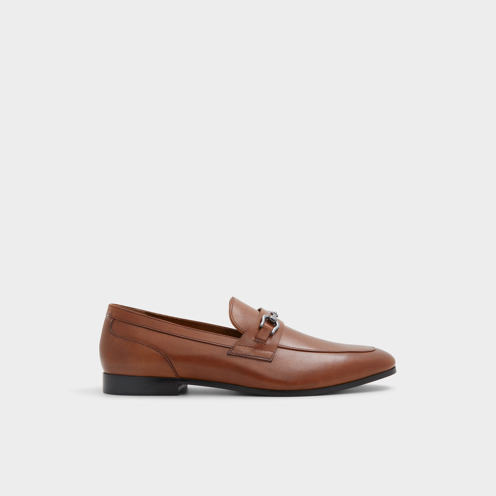 Cognac Marinho Cognac Leather Smooth Men's Dress Shoes - Loafer | Aldo