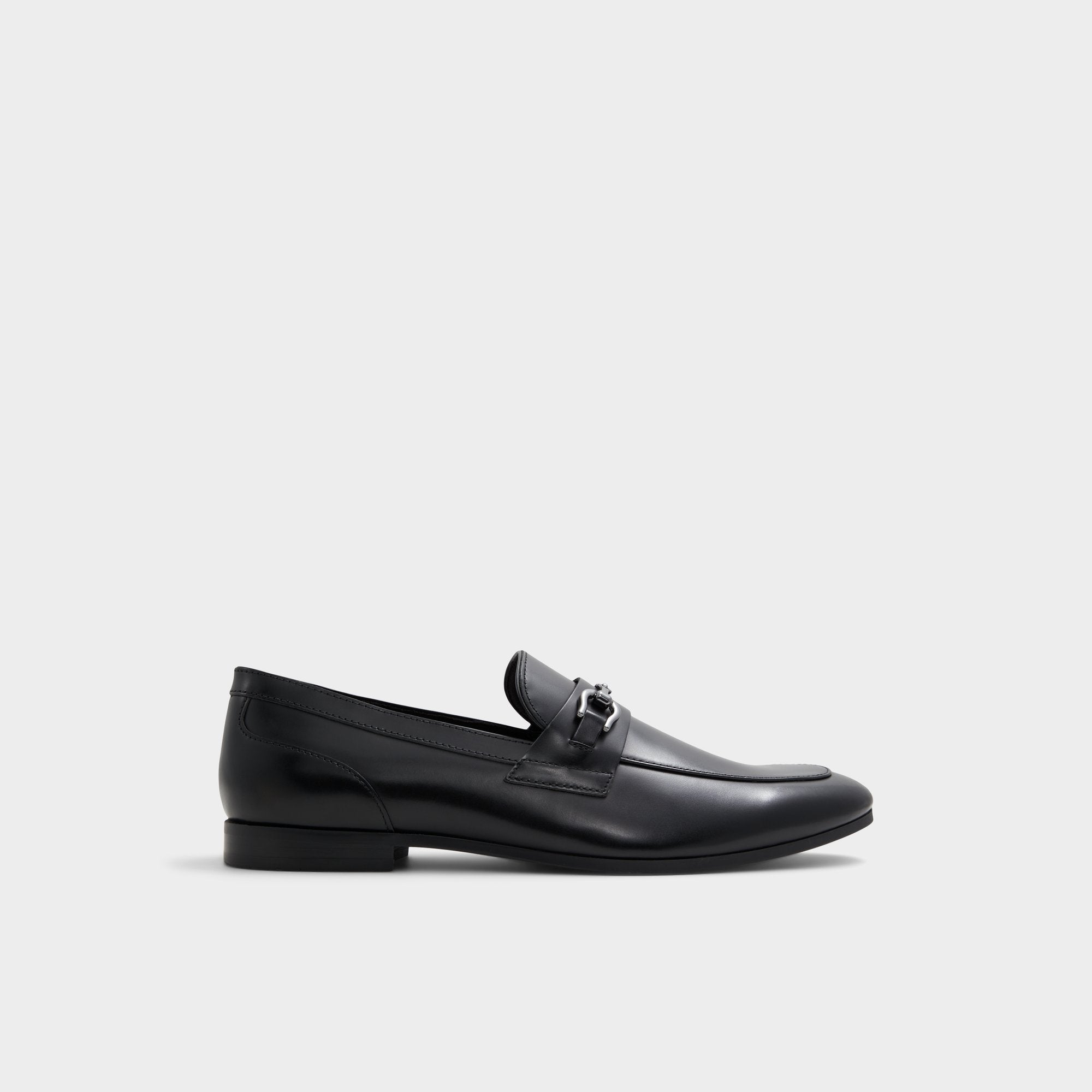 Open Black Marinho Open Black Leather Smooth Men's Dress Shoes - Loafer | Aldo