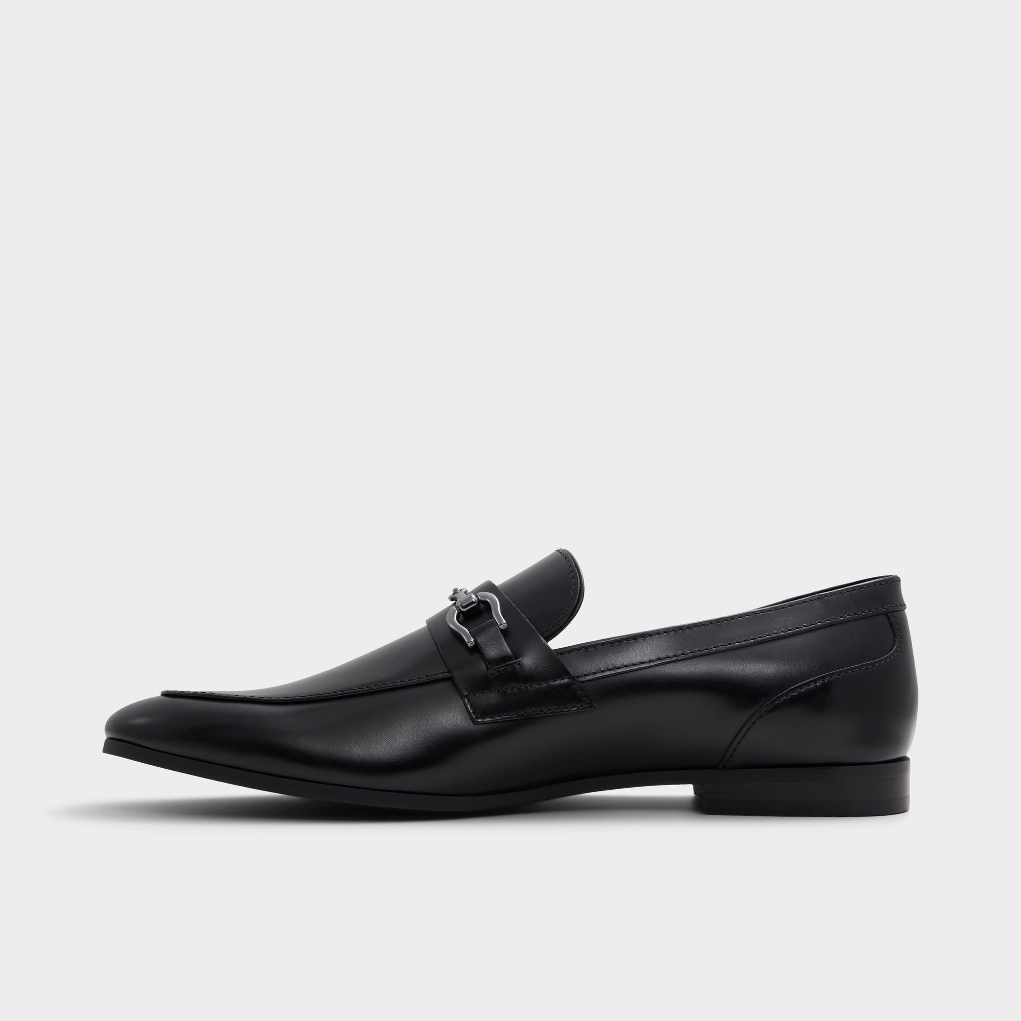 Open Black Marinho Open Black Leather Smooth Men's Dress Shoes - Loafer | Aldo