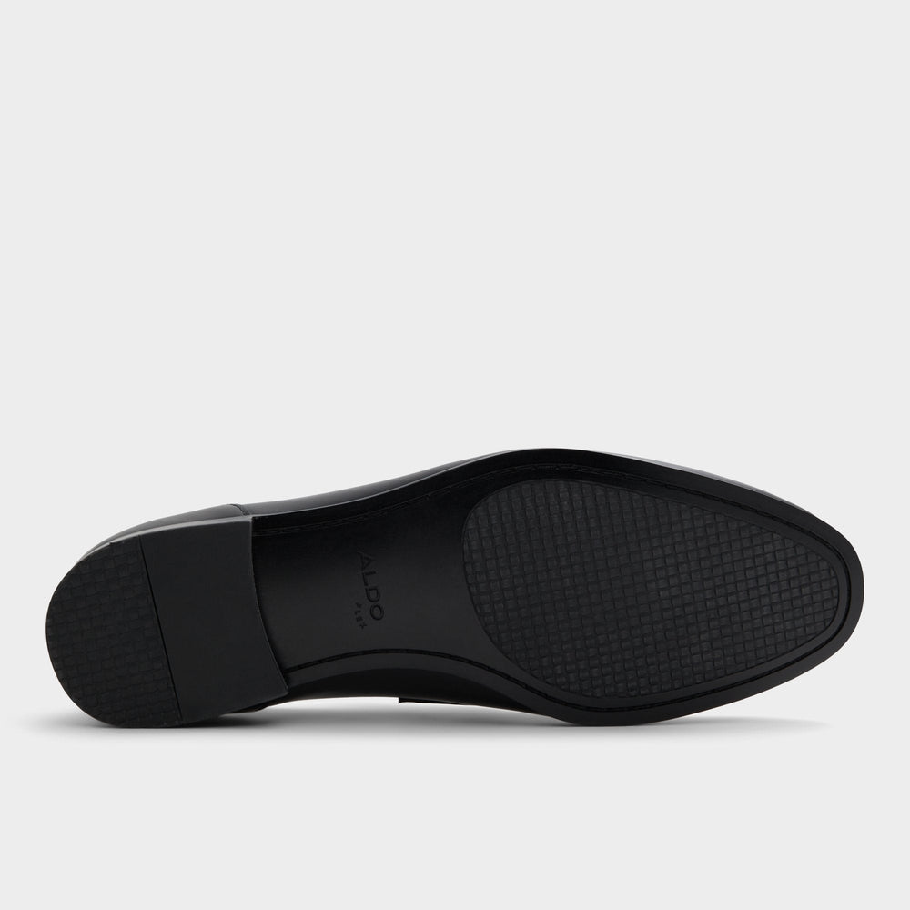 Open Black Marinho Open Black Leather Smooth Men's Dress Shoes - Loafer | Aldo