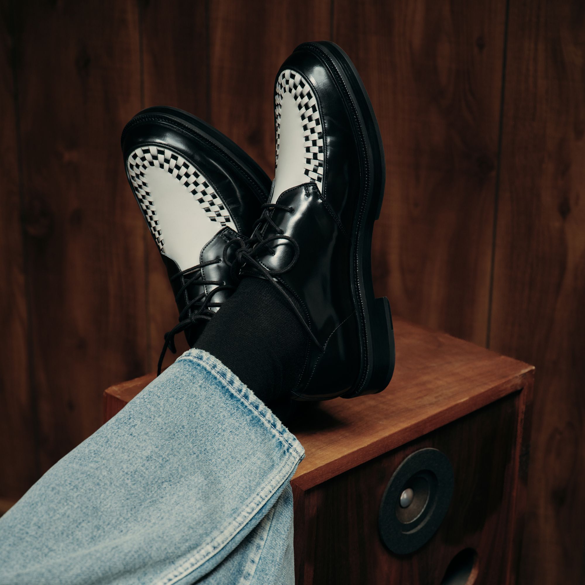 Black/White Rocco in Black White - Oxford shoe | Aldo