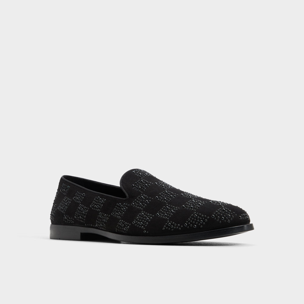 Other Black Casino Other Black Synthetic Textured Men's Dress Shoes - Loafer | Aldo