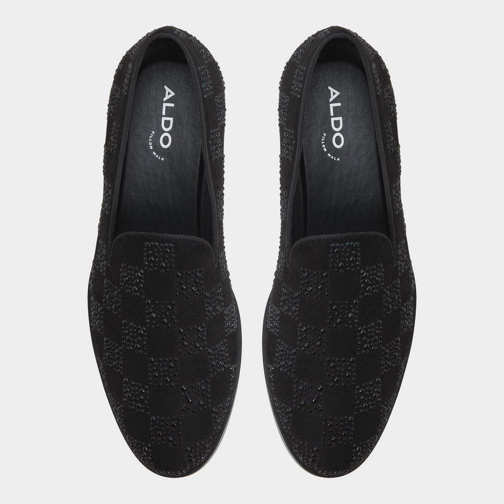 Other Black Casino Other Black Synthetic Textured Men's Dress Shoes - Loafer | Aldo