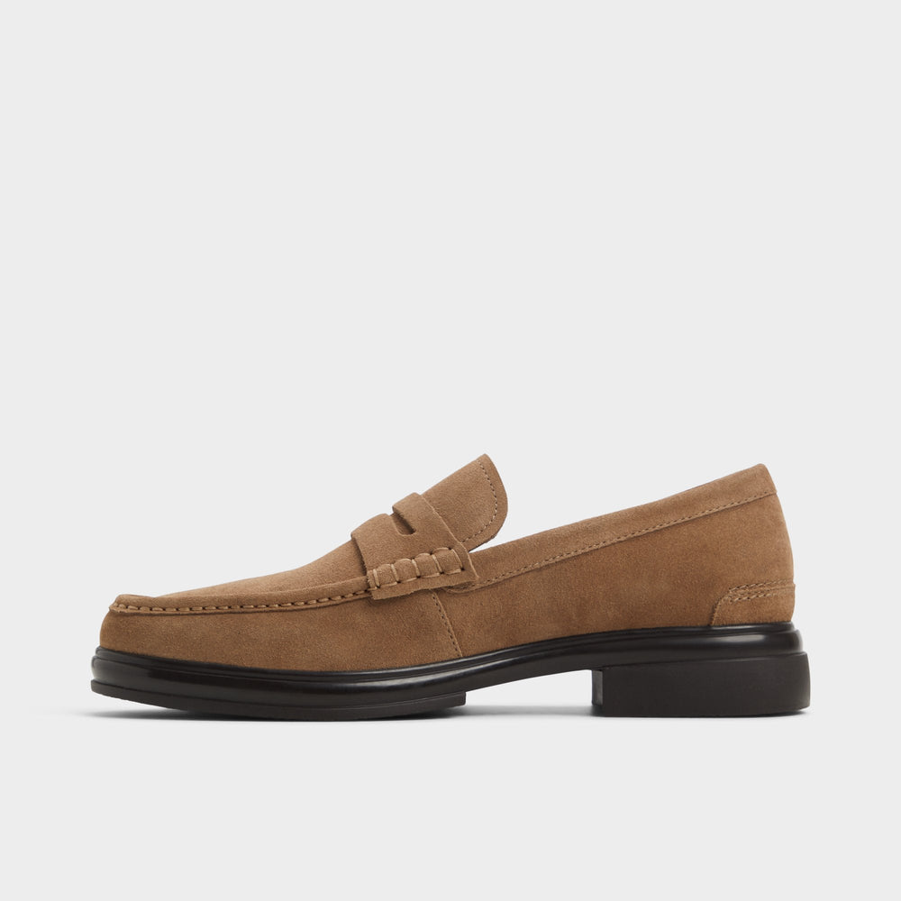 Other brown Tucker Other Brown Leather Suede Men's Dress Shoes - Loafer | Aldo