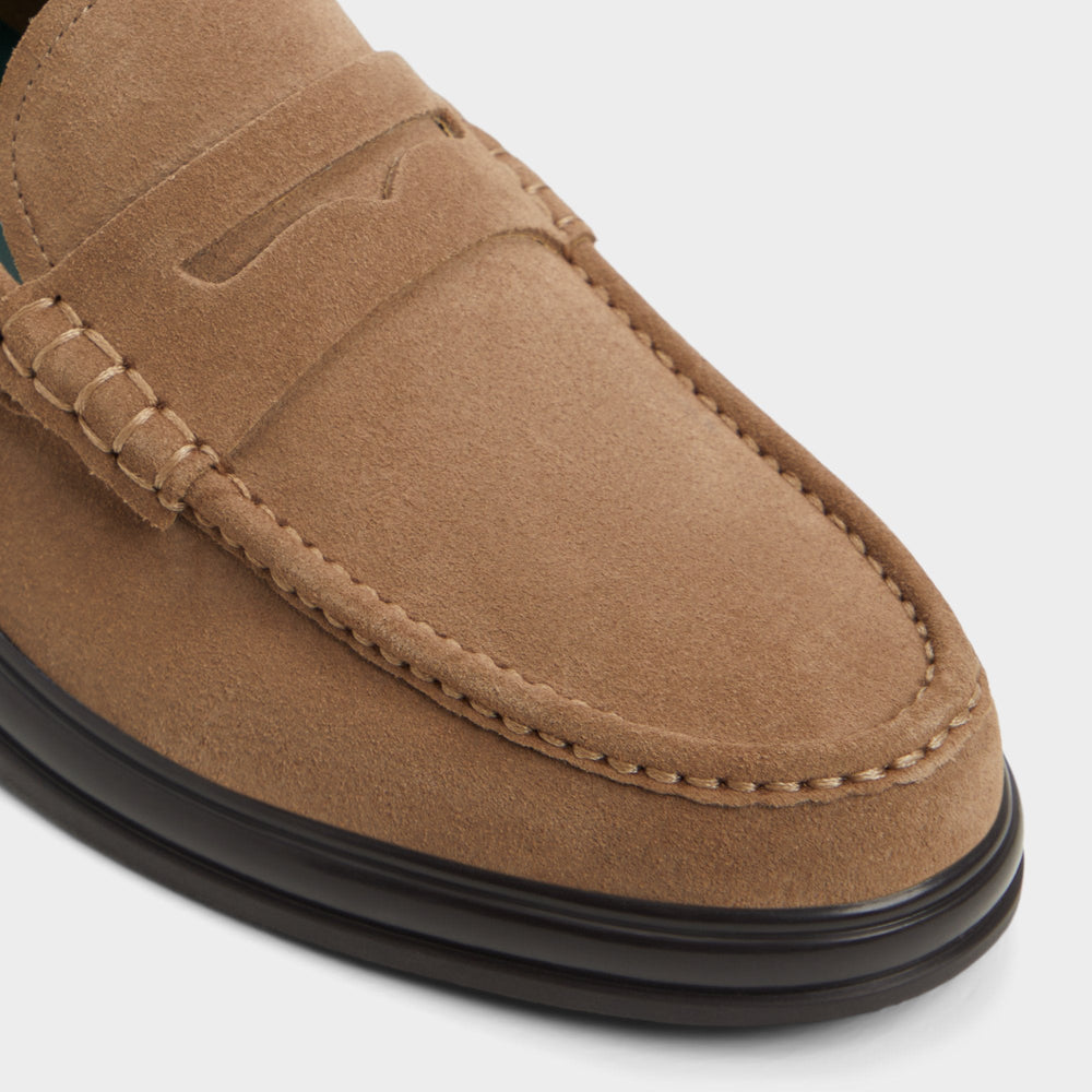 Other brown Tucker Other Brown Leather Suede Men's Dress Shoes - Loafer | Aldo