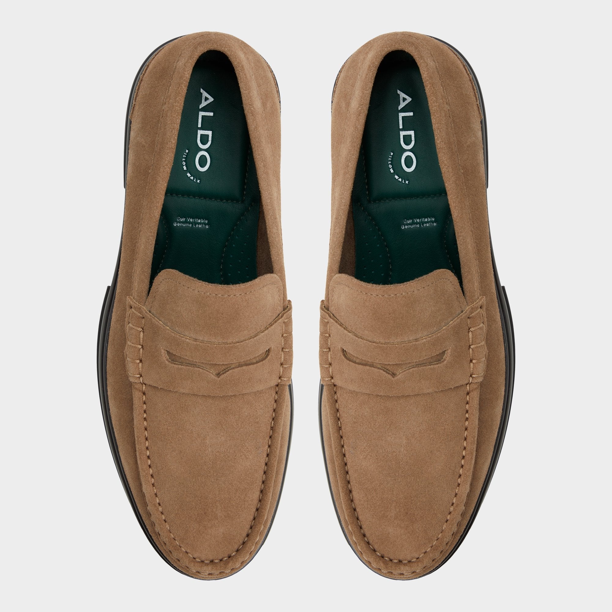 Other brown Tucker Other Brown Leather Suede Men's Dress Shoes - Loafer | Aldo