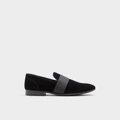 Open Black Asaria Open Black Leather Suede Men's Loafers & Slip-Ons - Loafer | Aldo