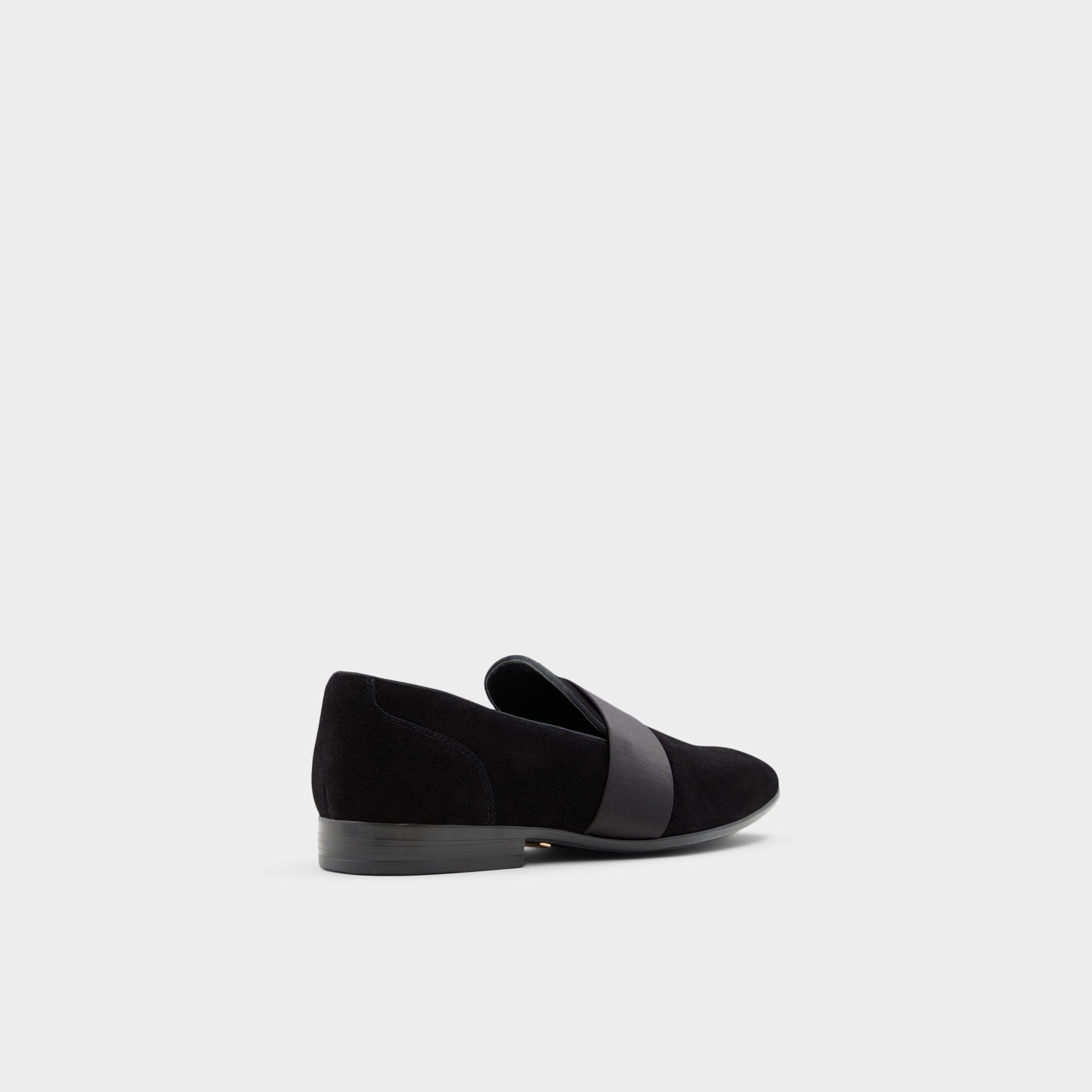 Open Black Asaria Open Black Leather Suede Men's Loafers & Slip-Ons - Loafer | Aldo