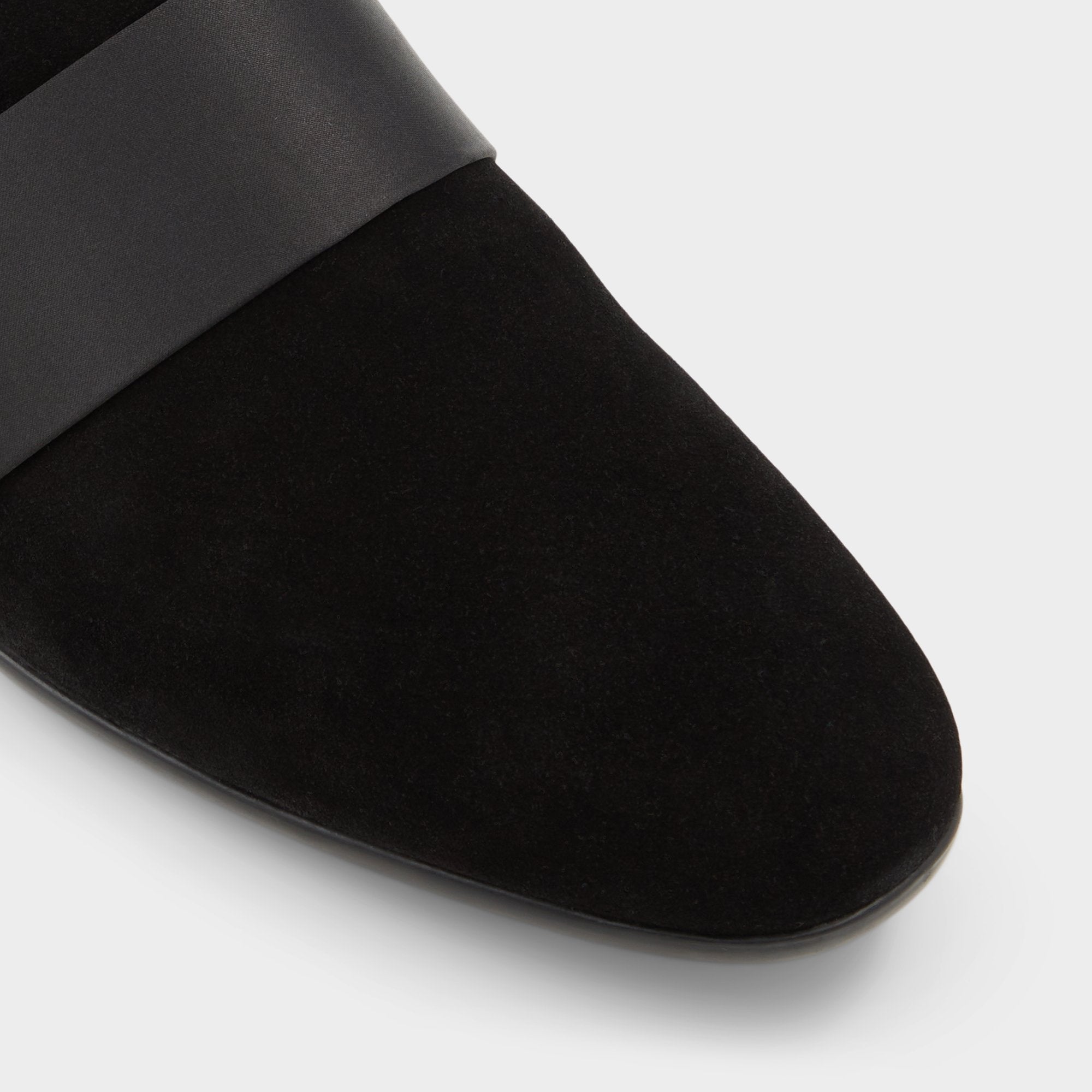 Open Black Asaria Open Black Leather Suede Men's Loafers & Slip-Ons - Loafer | Aldo