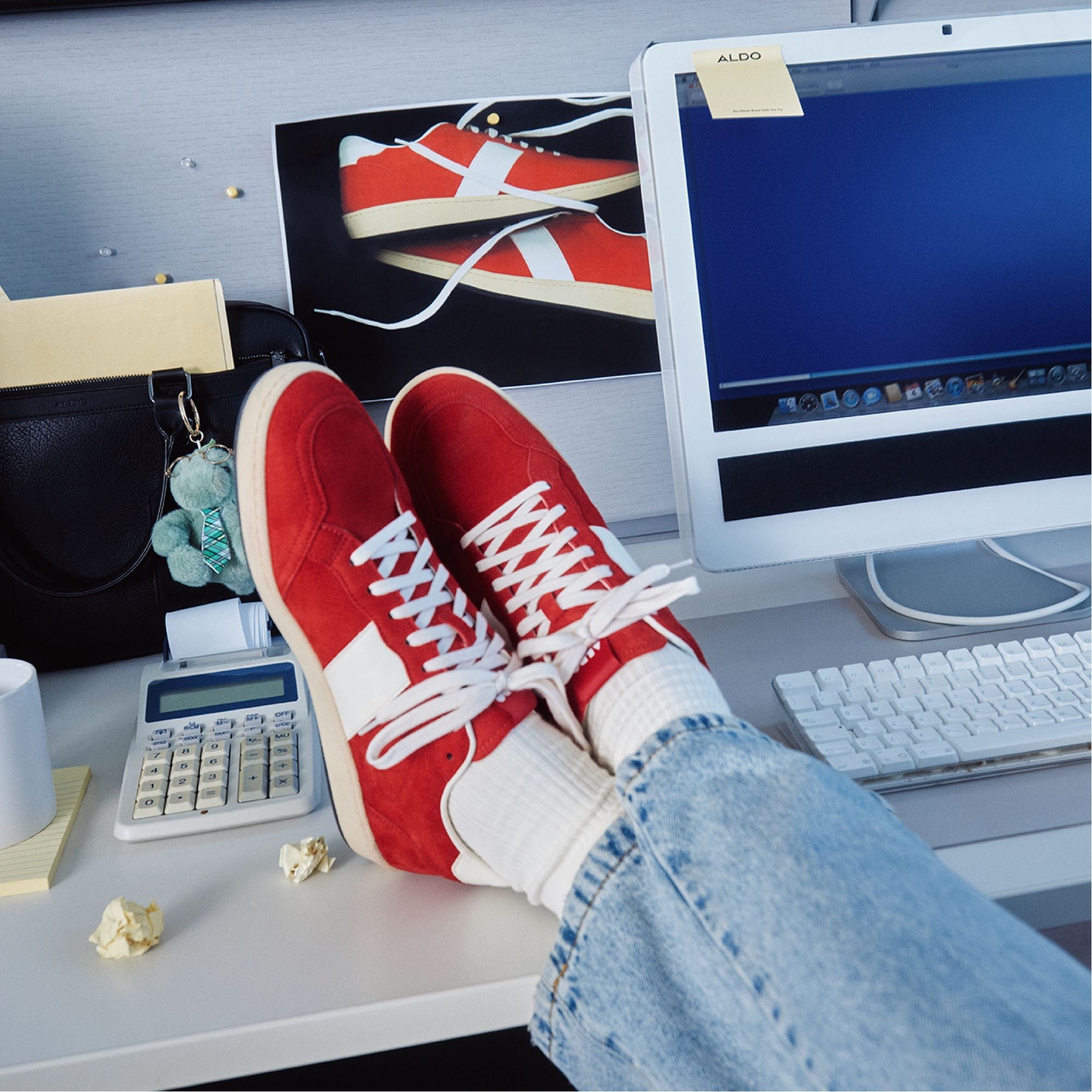 Red Roscoe in Red 14161307 - Low top sneaker, Cup sole | Aldo