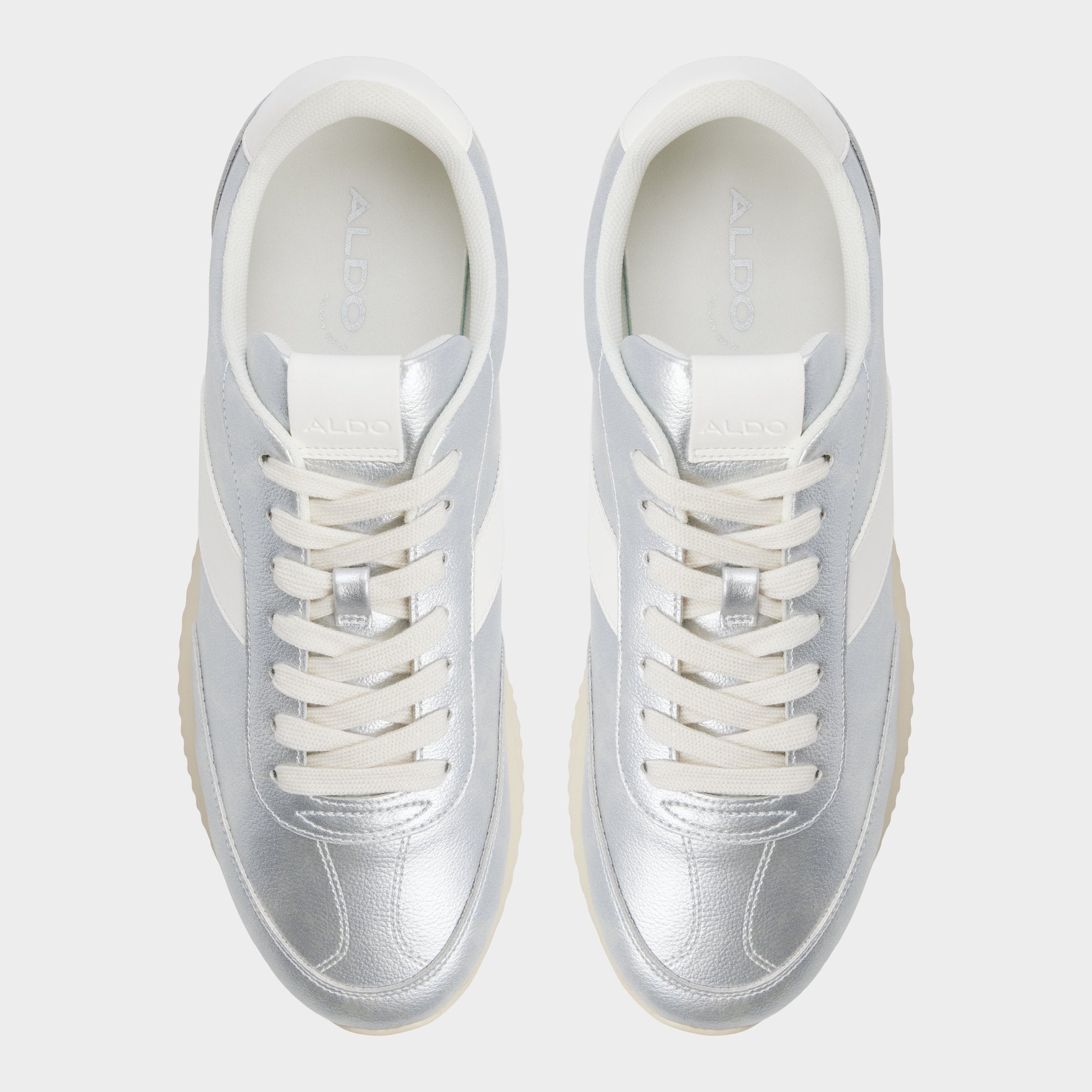 Silver Nathaniell in Silver - Low top sneaker, Cup sole | Aldo