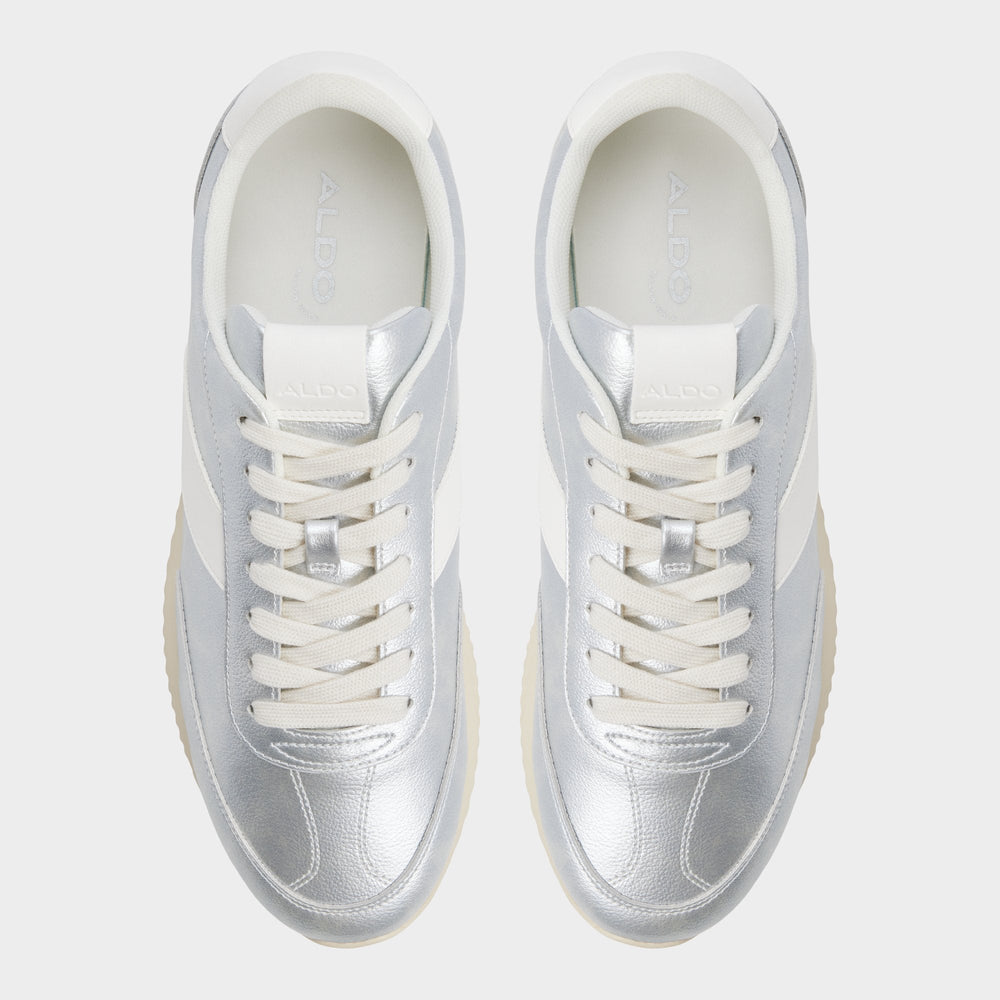 Silver Nathaniell in Silver - Low top sneaker, Cup sole | Aldo