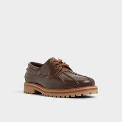 Medium Brown Finn in Medium Brown - Boat shoe, Lug sole | Aldo