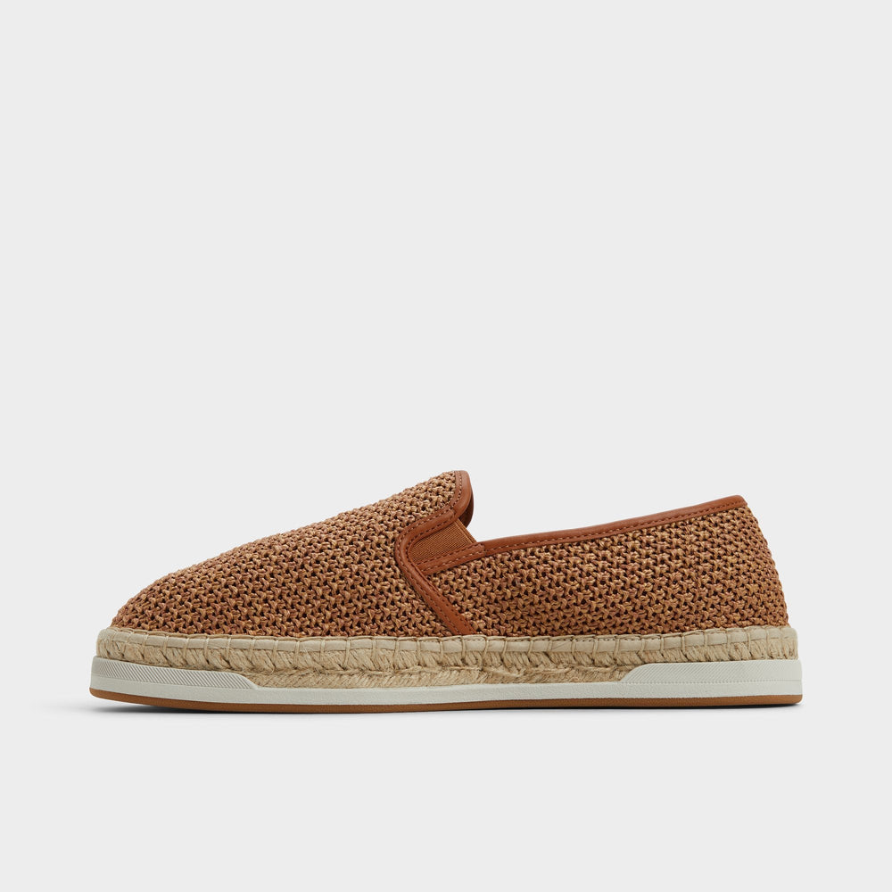 Cognac Johnney Cognac Textile Raffia Men's Espadrilles - Espadrille | Aldo