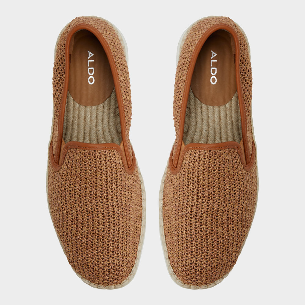 Cognac Johnney Cognac Textile Raffia Men's Espadrilles - Espadrille | Aldo