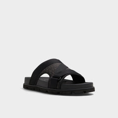 Open black Deniels Open Black Men's Slides - Slide sandal | Aldo