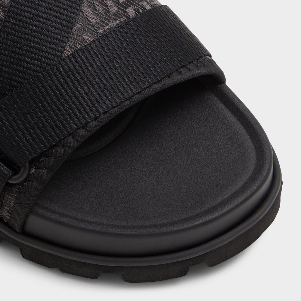 Open black Deniels Open Black Men's Slides - Slide sandal | Aldo