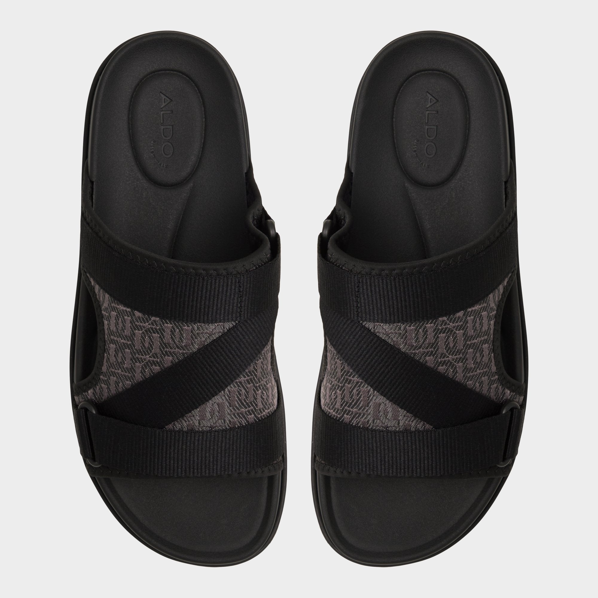 Open black Deniels Open Black Men's Slides - Slide sandal | Aldo