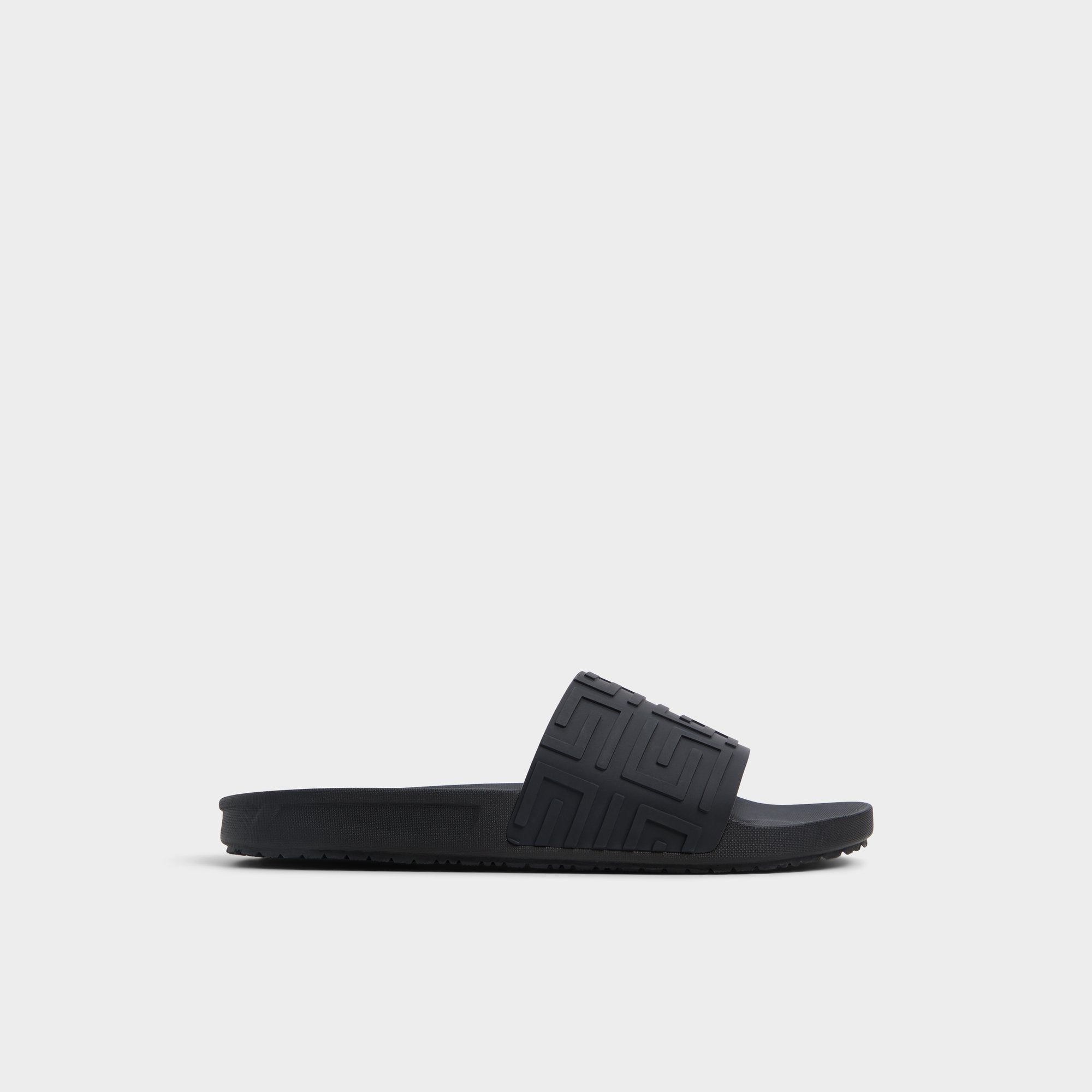 Black Atrani Black Men's Slides - Slide sandal | Aldo