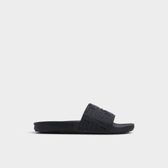 Black Atrani Black Men's Slides - Slide sandal | Aldo