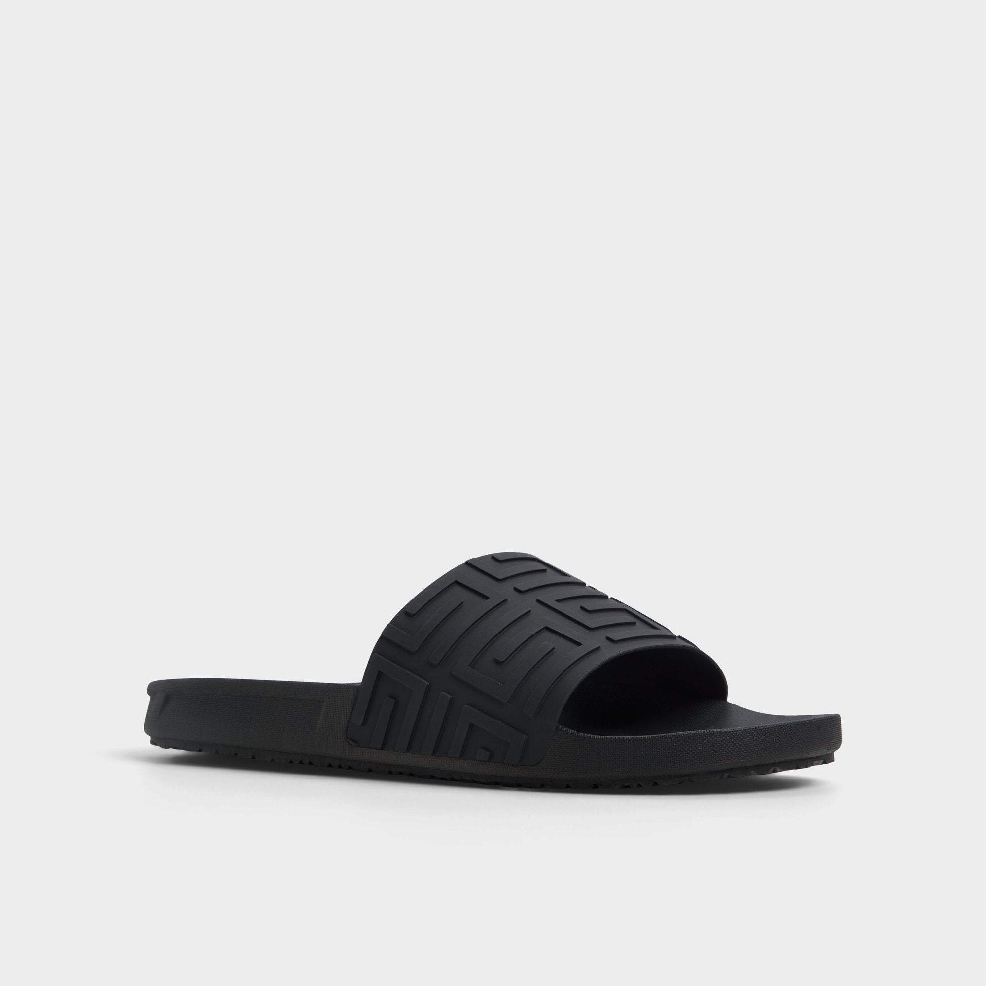 Black Atrani Black Men's Slides - Slide sandal | Aldo
