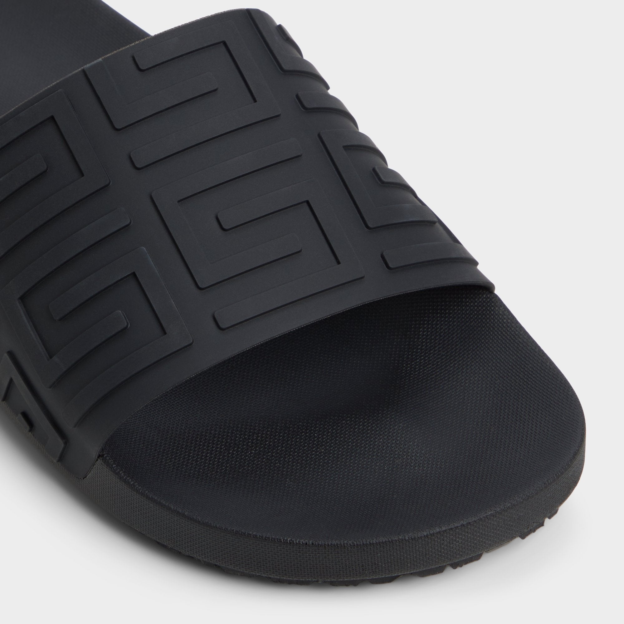 Black Atrani Black Men's Slides - Slide sandal | Aldo