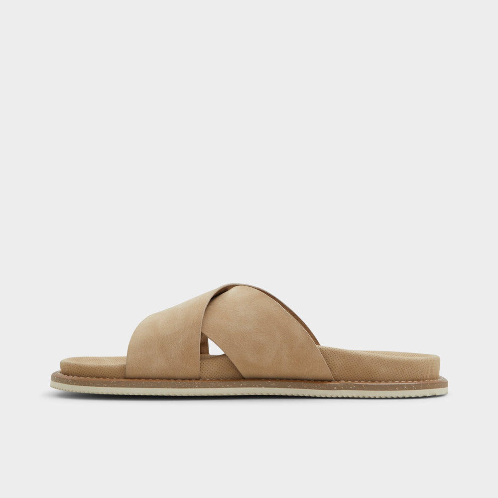 Beige Marrin Beige Men's Slides - Slide sandal | Aldo