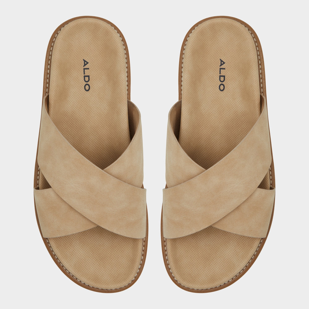 Beige Marrin Beige Men's Slides - Slide sandal | Aldo