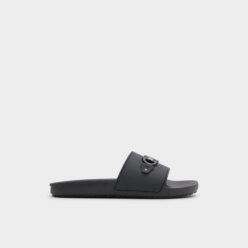 Black Loungeslide Black Men's Slides - Slide sandal | Aldo