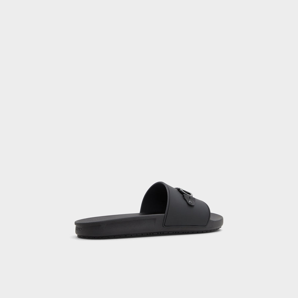 Black Loungeslide Black Men's Slides - Slide sandal | Aldo