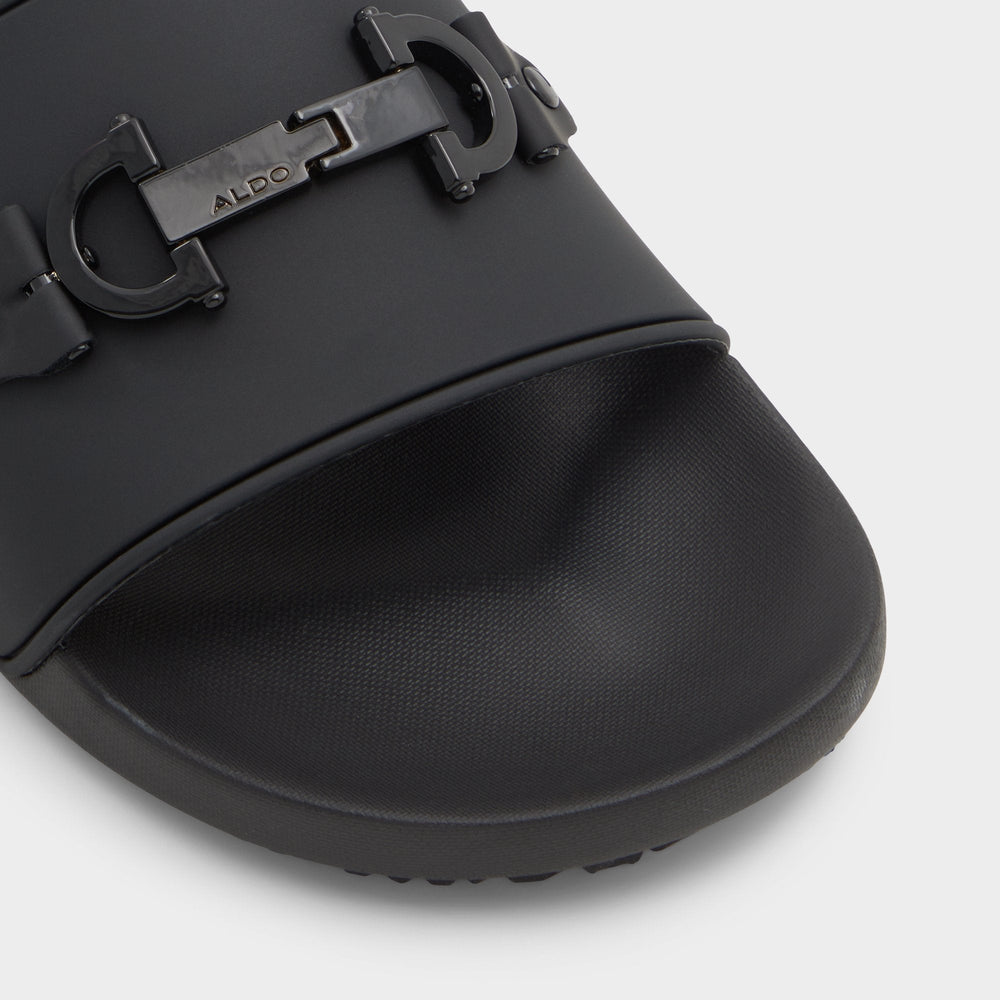 Black Loungeslide Black Men's Slides - Slide sandal | Aldo