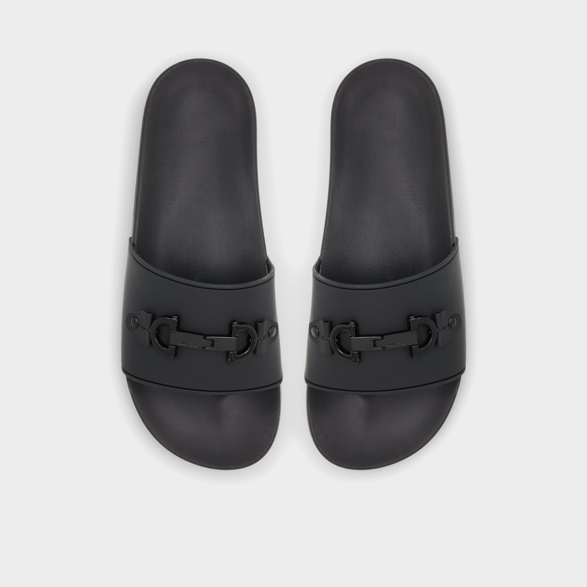 Black Loungeslide Black Men's Slides - Slide sandal | Aldo